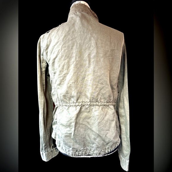 AT Loft- Women's Utility Field Jacket in Military Green w/drawstring. Size XS - Picture 3 of 3